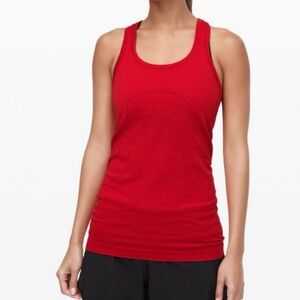 lululemon athletica Red Swiftly Tech Racerback Tank Top